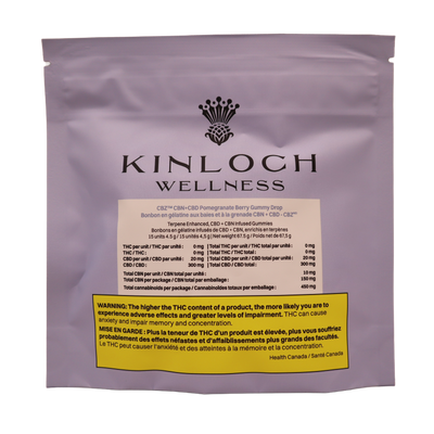 CBZ™- CBN + CBD Pomegranate Berry Gummy Drop (15pc)