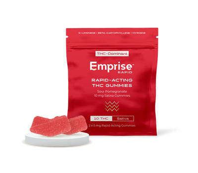 Sour Pomegranate 10 mg THC Sativa Gummies (2pc)