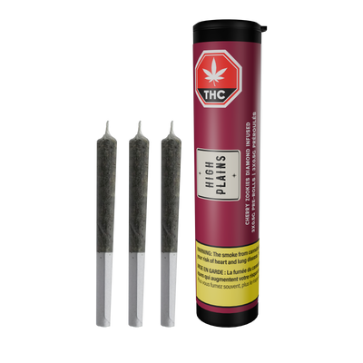 Cherry Zookies Diamond Infused Pre-rolls 0.5g x3