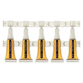 Strip of five 2112 - The Dream single-serve ampules filled with amber liquid, joined on a plastic sheet.