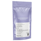 Back of the Grape Groove Supa Sipper All-in-One Vape 4g packaging pouch, showing ingredient list, flavour, net weight, and Juicy Hoots contact information.