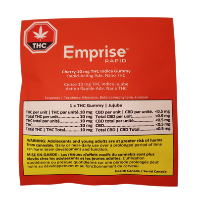 Cherry 10 mg THC Indica Gummy (1pc)