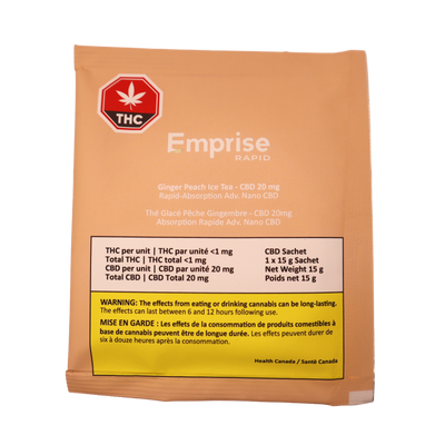 Ginger Peach Ice Tea - CBD 20 mg
