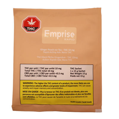 Ginger Peach Ice Tea - THC 10mg