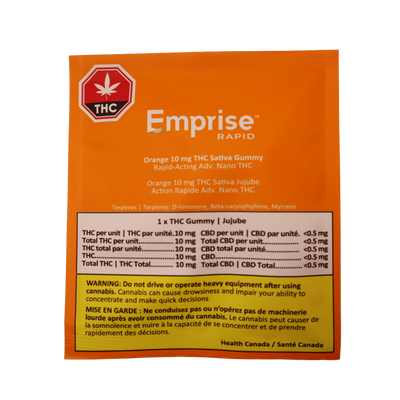 Orange 10 mg THC Sativa Gummy (1pc)