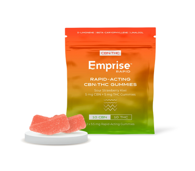 Sour Strawberry Kiwi 5 mg CBN + 5 mg THC Gummies (2pc)