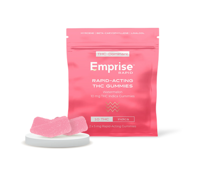 Watermelon 10 mg THC Indica Gummies (2pc)