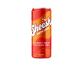 Condensation-covered orange can of Sheesh Hash Soda in the Banjorine Dream Live Rosin Fizz flavour, listing 10 mg THC and 355 mL.