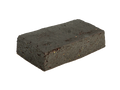 Close-up of a dark rectangular Blueberry Lavender CBN Fruit Bites bar with visible flecks of fruit and herb pieces.