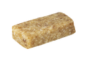 Single rectangular bar with visible coconut and grain pieces, shown at an angle on a white background.