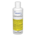 White Proofly bottle labeled Daily CBD Face and Body Wash, 250 g, with a yellow cannabis topical warning label.