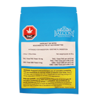 Blue Balcony Premium Edibles pouch labeled Hazelnut THC Bites with THC symbol and content label