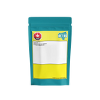 Teal and yellow stand-up pouch labeled Honey Stix Infused Pre-Roll with RETRO logo and THC symbol.