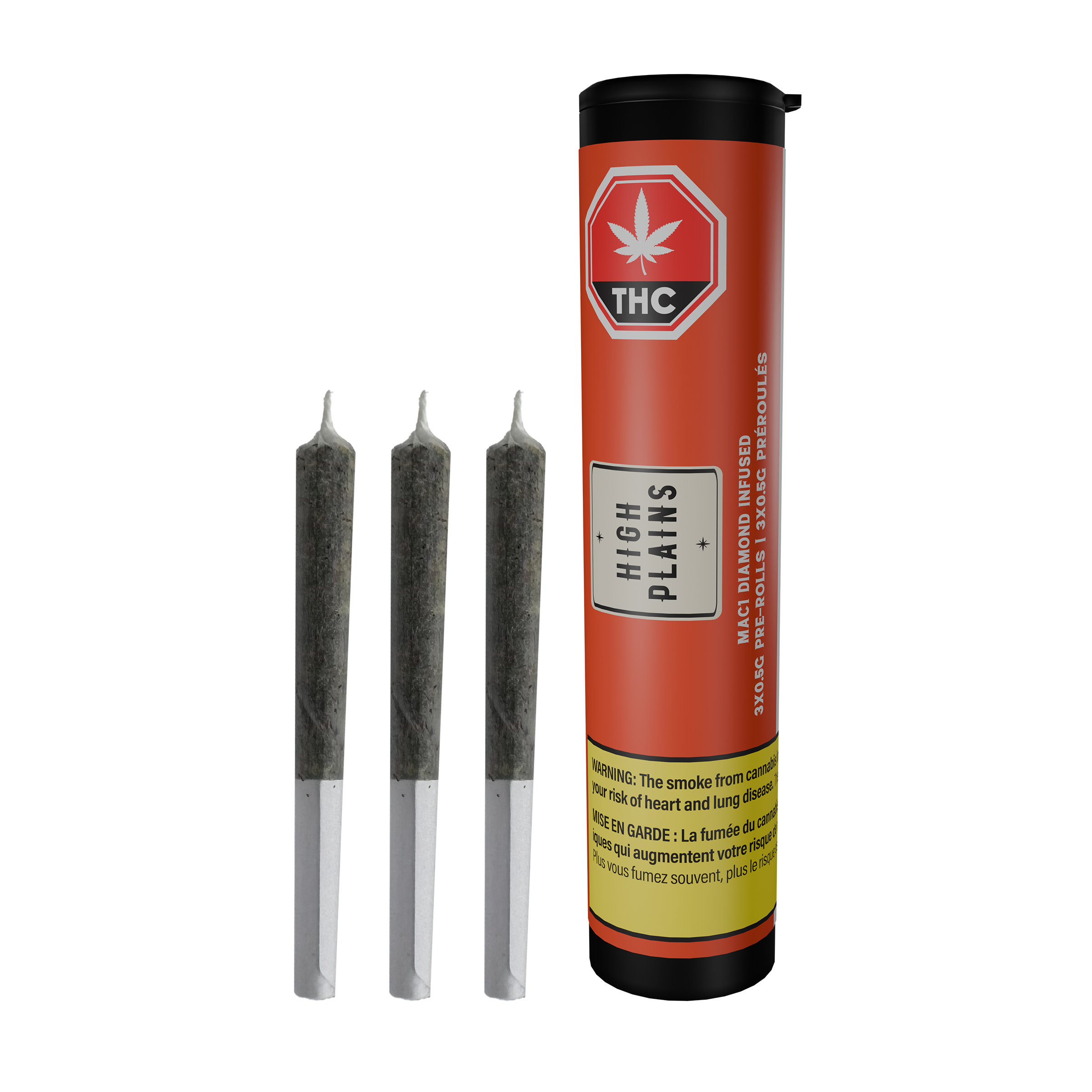 MAC1 Diamond Infused Pre-rolls 0.5g x3