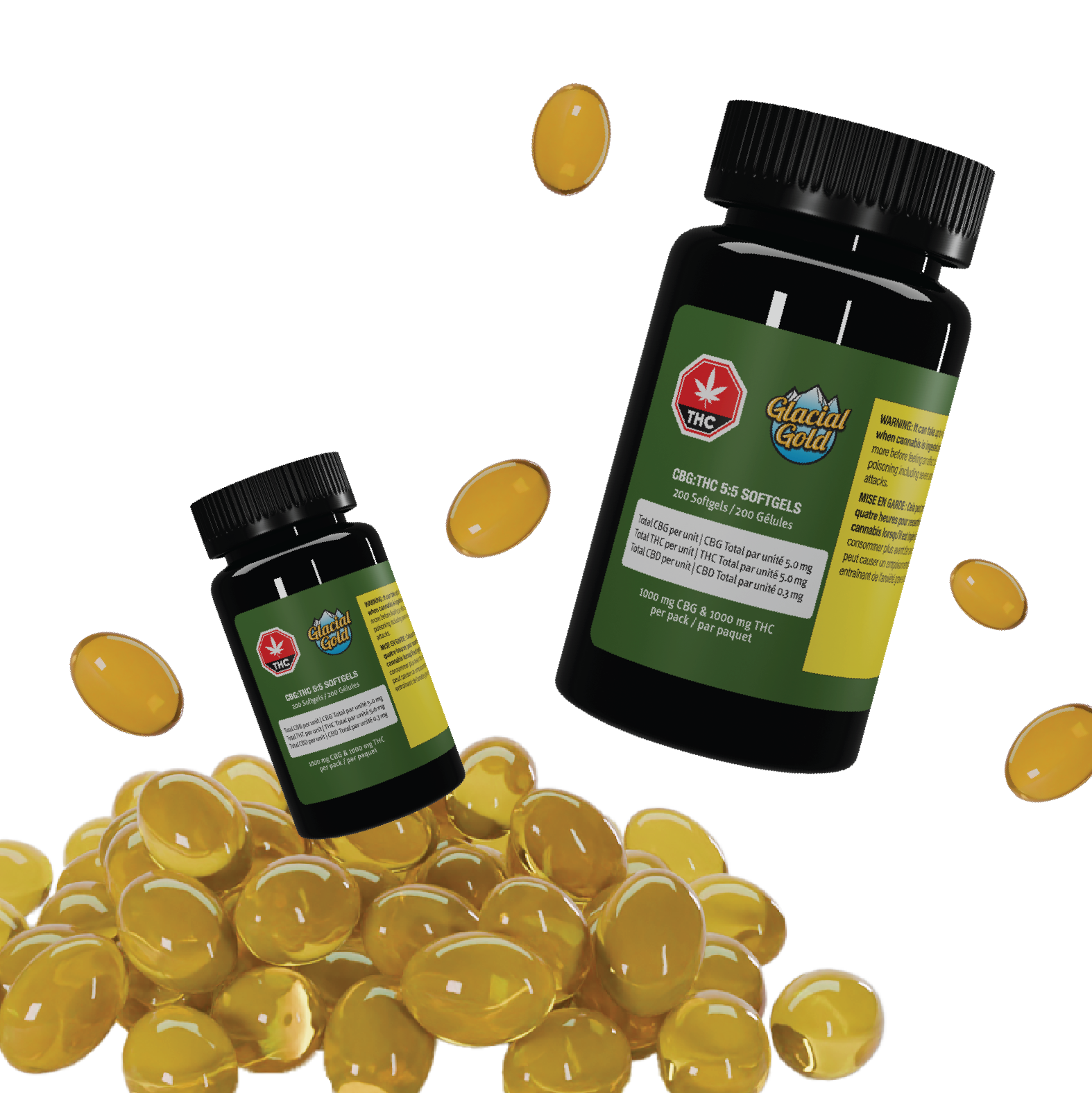 CBG:THC 5:5 Softgels (200ct)