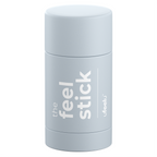 Light gray cylindrical stick container labeled "the feel stick" by ufeelu, standing upright on a white background.